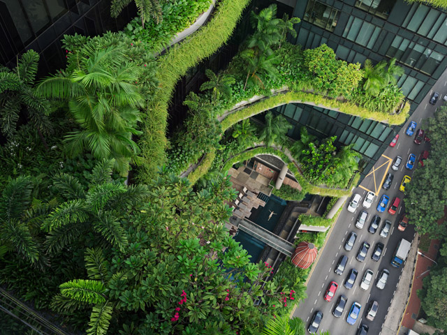 Lucas Foglia, Esme Swimming, Parkroyal on Pickering, Singapore, 2014. From the series: Human Nature, 2006 – 2019 © Lucas Foglia, Prix Pictet