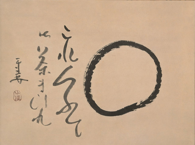 仙厓義梵《円相図》　江戸時代・19世紀　紙本墨画　37.0×49.0cm　福岡市美術館（石村コレクション）　展示期間：3月11日～4月6日