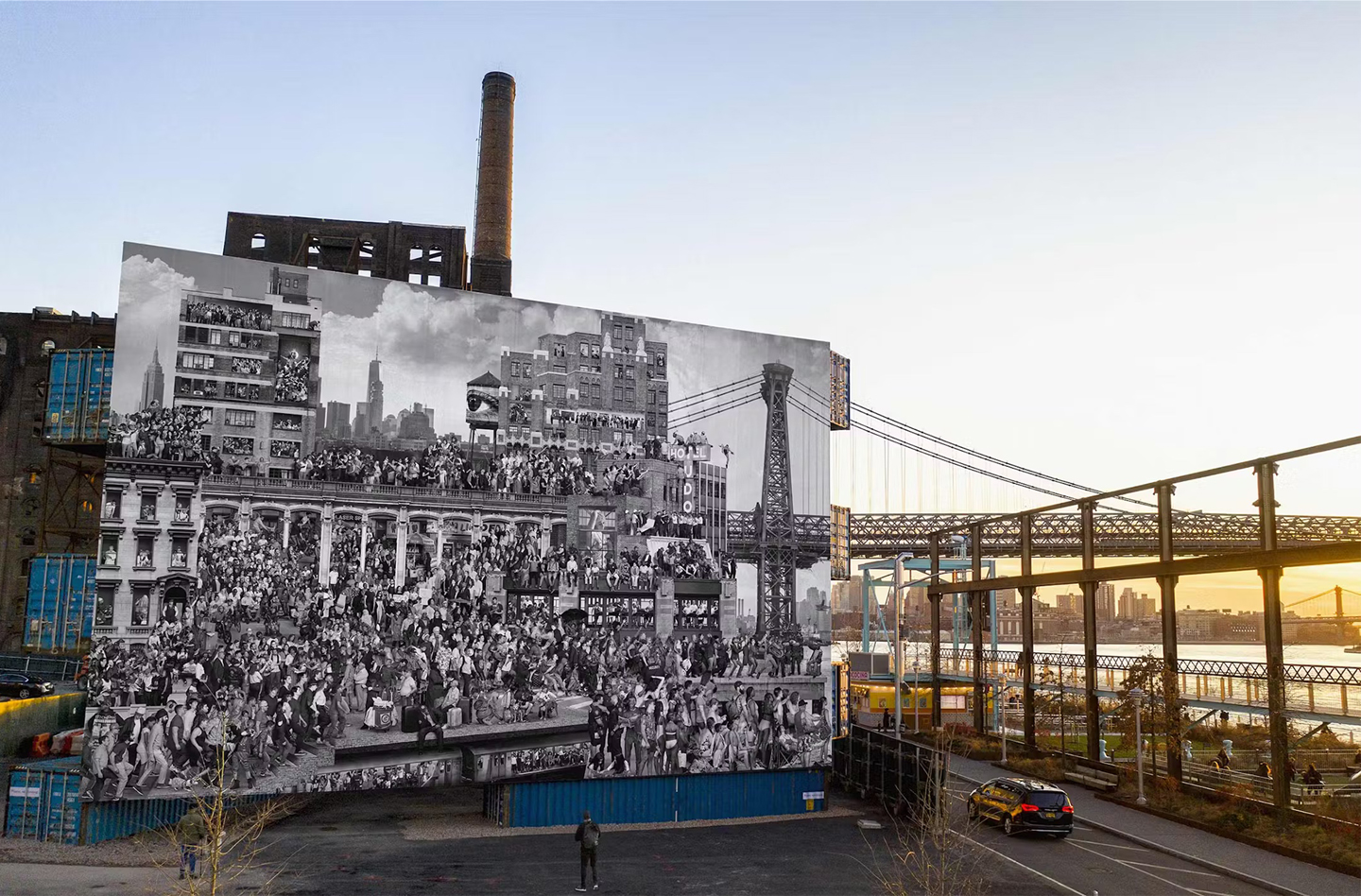 The Chronicles of New York City, Domino Park, USA, 2020 ©JR