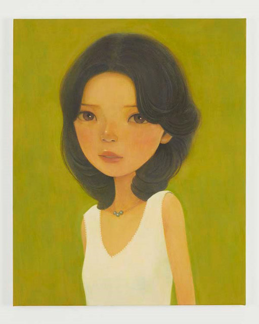 「Midori」   2017 acrylic on canvas　65.4 x 53.0 cm ©Hideaki Kawashima：川島秀明展「Youth」小山登美夫ギャラリー